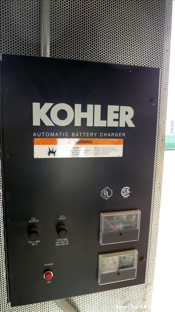 Used Kohler 350 kW standby diesel generator set, model 350ROZD71 SN-386497. Detroit Diesel 8V-92TA engine rated 568 HP @ 1800 RPM, SN-08VF173210. 3/60/277-480V. PMG Permanent magnet generator. 600 Am...