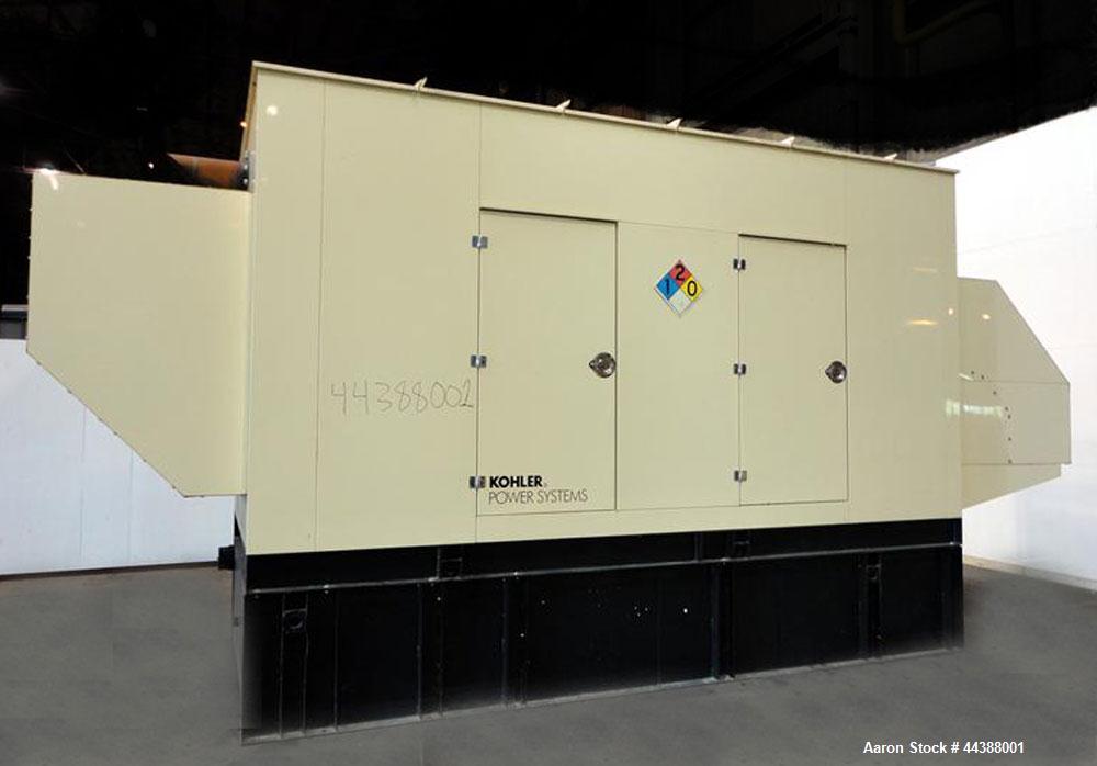 Used Kohler 405 kW Standby (365 kW Prime) Diesel Generator Set, model 400REOZDD, SN-2139156. Detroit Diesel S60 4-cycle engine rated 635 hp at 1800 RPM, SN-06R0968607, emissions EPA Tier 3 certified....
