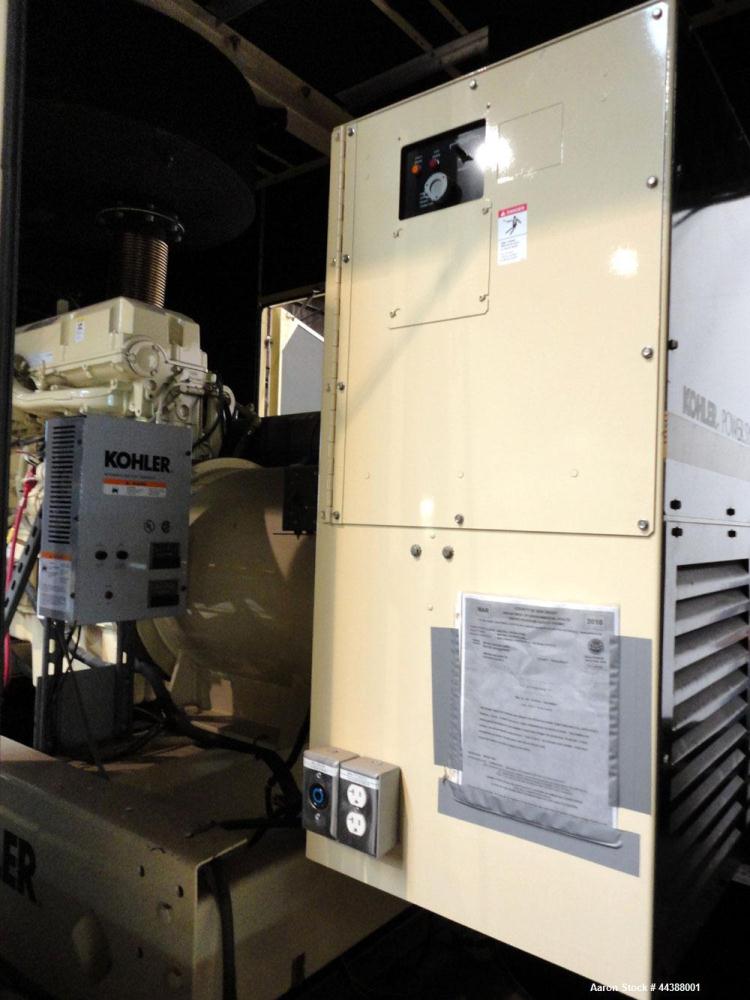 Used Kohler 405 kW Standby (365 kW Prime) Diesel Generator Set, model 400REOZDD, SN-2139156. Detroit Diesel S60 4-cycle engine rated 635 hp at 1800 RPM, SN-06R0968607, emissions EPA Tier 3 certified....