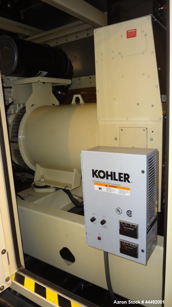 Used Kohler 400 kW Standby Diesel Generator Set, Model 400REOZV, Serial #2089709.  Volvo TAD1242GE engine rated 602 hp @ 1800 rpm, emissions EPA Tier 2.  3/60/277/480V, 12-lead reconnectable.  400 Am...