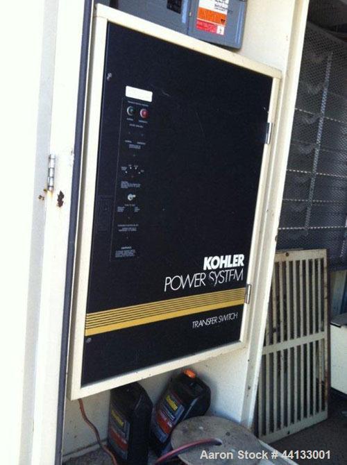 Used Kohler 400kW standby (350 kW prime) diesel generator set, model 400ROZD SN-262449. Detroit Diesel 8V-92TA engine rated 643 HP @ 1800 RPM. 3/60/208/277/480V. Currently set up for 208V with 500 Am...