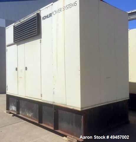 Used KOHLER 400KW Standby Diesel Generator, Model 400ROZD.