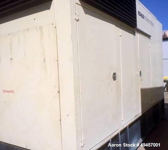 Used- KOHLER 450KW Standby Diesel Generator, Model 450REOZD4.