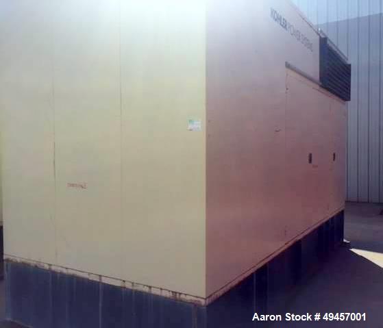 Used- KOHLER 450KW Standby Diesel Generator, Model 450REOZD4.