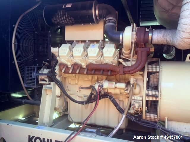 Used- KOHLER 450KW Standby Diesel Generator, Model 450REOZD4.