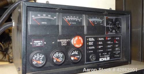 Used Kohler 500kW Diesel Generator Set, Model 500ROZD71. Detroit Diesel 12V-92TA turbocharged aftercooled rated 830 HP @ 1800 RPM. 3/60/120/208/277-480 Volt,main-line circuit breaker. Sound attenuate...