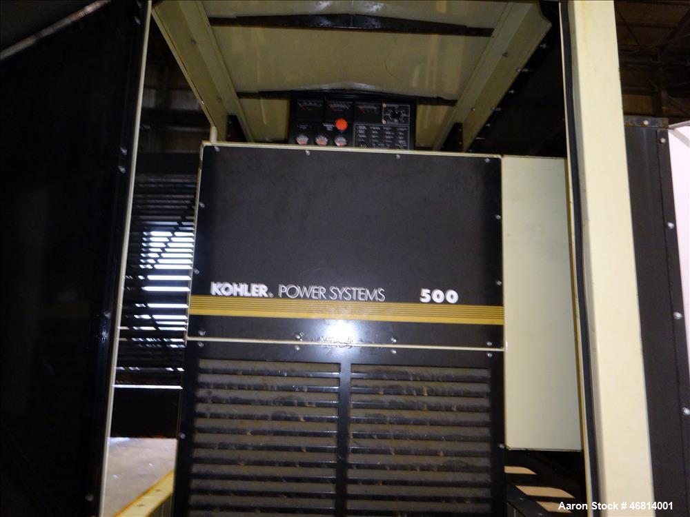 Used Kohler 505 kW diesel generator. Volvo Penta TAD1641GE engine EPA Tier 2 ce