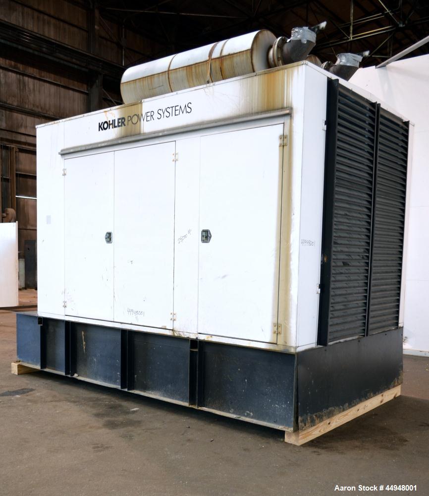 Used Kohler 440 kW Standby (400 kW Prime) Diesel Generator Set, Model 500ROZD81, Serial #393883. Detroit Diesel engine model 12V-92TA, rated 830 hp @ 1800 rpm, serial #12VFO13118. 3/60/120/208V, reco...