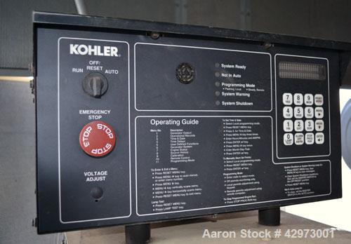 Used- Kohler 515kW diesel generator set. Kohler Model 500ROZD Serial 622118. Detroit Diesel 12V-92T rated 830 HP @ 1800 RPM....