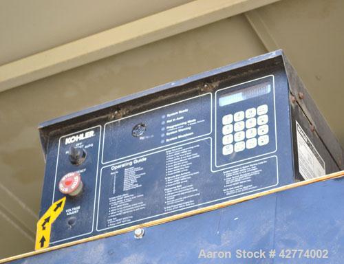 Used Kohler 500kW Diesel Generator Set, Model 500ROZD71, Serial #395955. Detroit Diesel 12-92TA turbocharged aftercooled rated 830 HP @ 1800 RPM. 3/60/120/208/277-480 Volt, currently set up for 208 V...