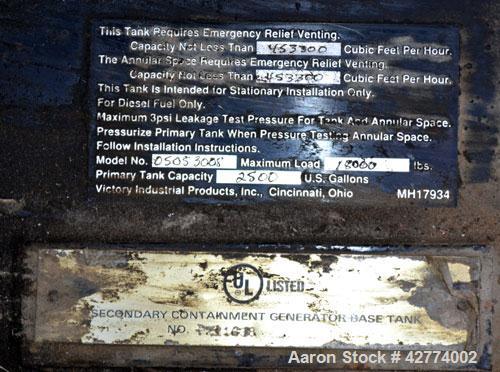 Used Kohler 500kW Diesel Generator Set, Model 500ROZD71, Serial #395955. Detroit Diesel 12-92TA turbocharged aftercooled rated 830 HP @ 1800 RPM. 3/60/120/208/277-480 Volt, currently set up for 208 V...