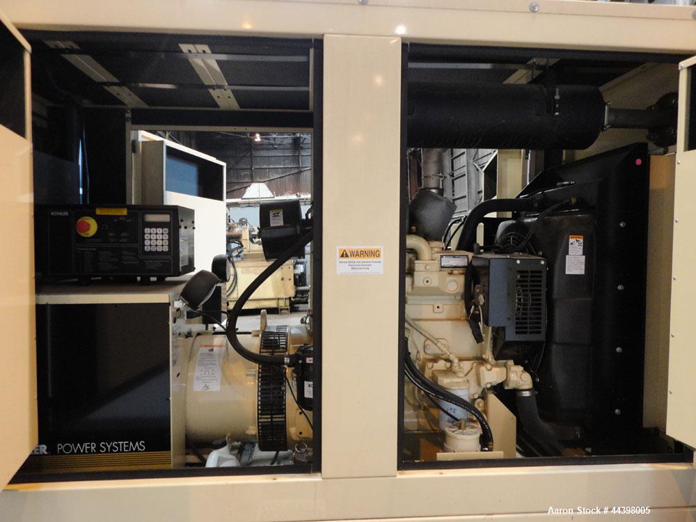 Used Kohler 55 kW Standby (50kW prime) Diesel Generator Set, trailer mounted, model 50REOZJB, serial #2149163.  John Deere 4045TF270 engine rated 110 hp @ 1800 rpm, serial #PE4045T656712, EPA tier II...