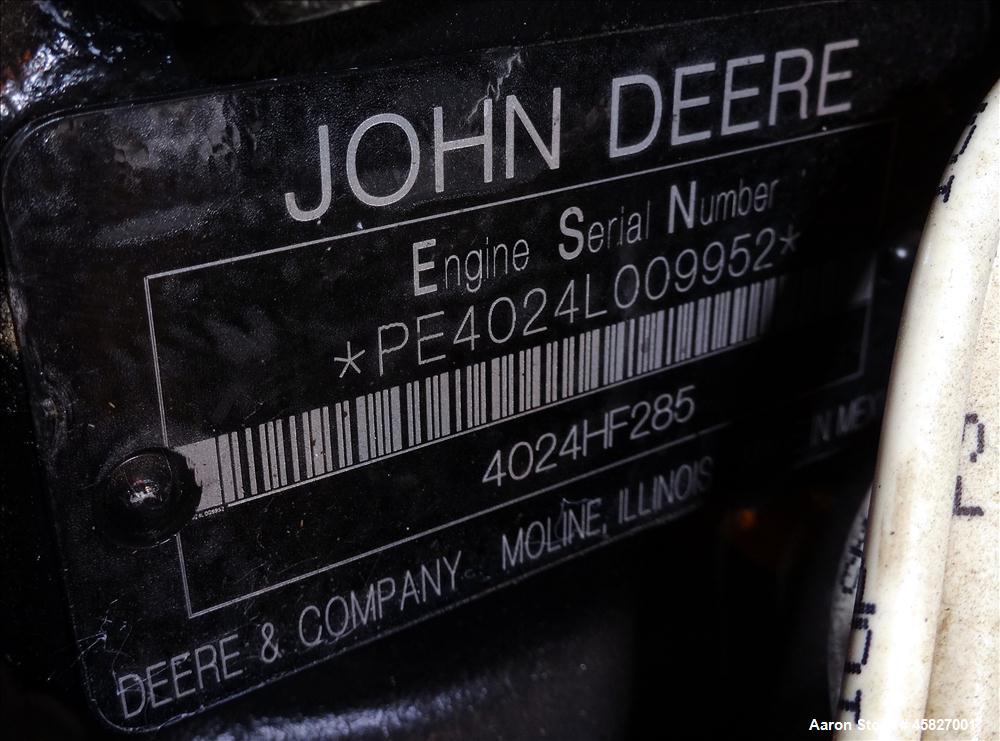 Used Kohler 47 kW standby (43 kW prime)  50REOZJC, John Deere model 4024HF285