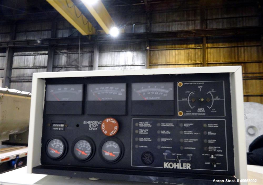 Used Kohler 600kW standby (545 kW prime) diesel generator set, model 600ROZD71,