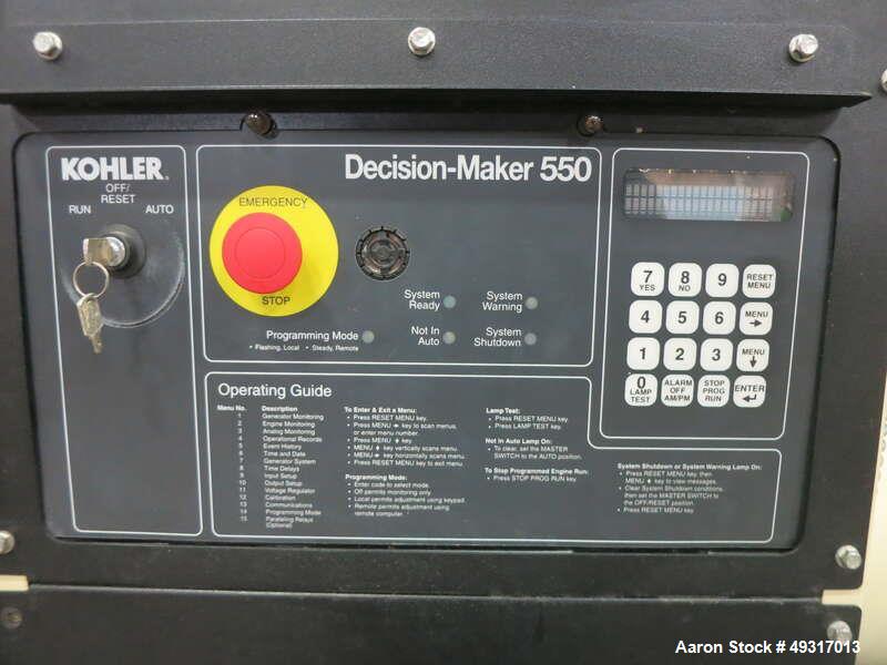 Used-Kohler 600 kW Standby (545 kW Prime) Diesel Generator Set