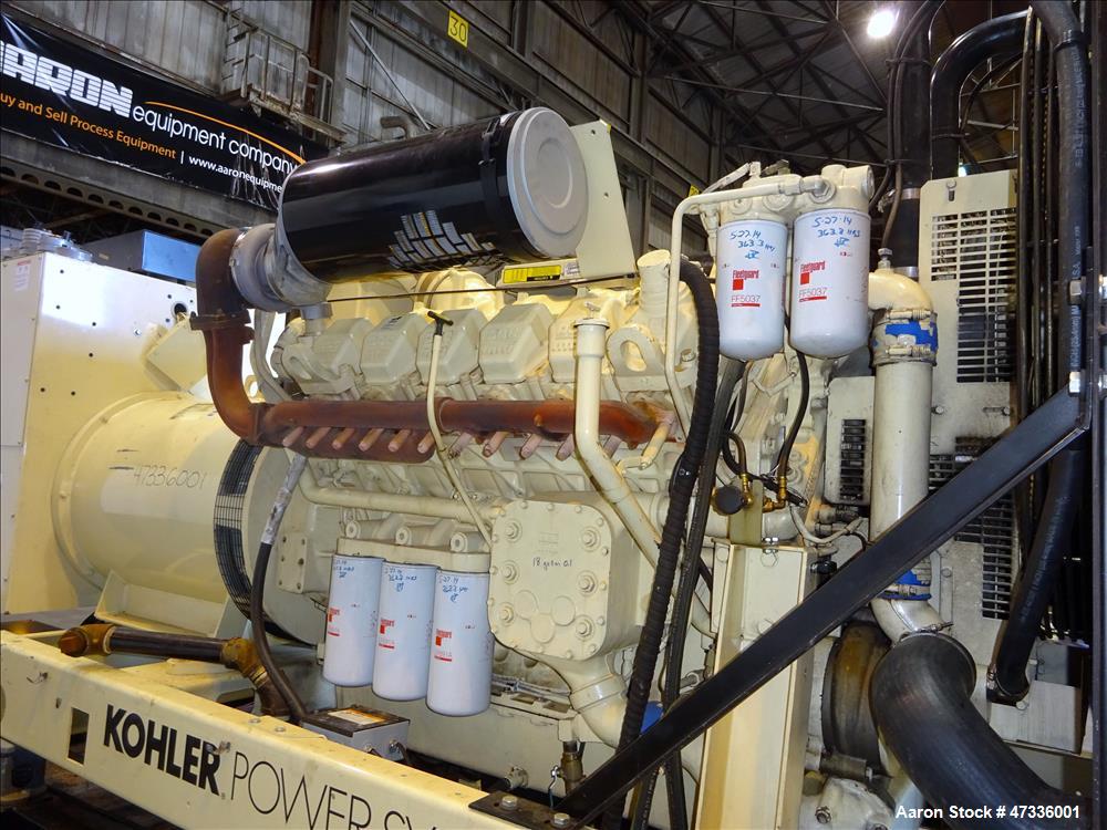 Used Kohler 610 kW Diesel Generator Set, Detroit Diesel / MTU 12V2000-G70