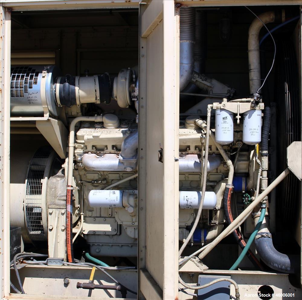 Used Kohler/Detroit Diesel 600 kW standby (545 kW prime) diesel generator set, model 600ROZD, SN-273059. Detroit Diesel 12V-92TA engine rated 947 HP at 1800 RPM, SN-5331. 3/60/277/480V. 1200 Amp main...