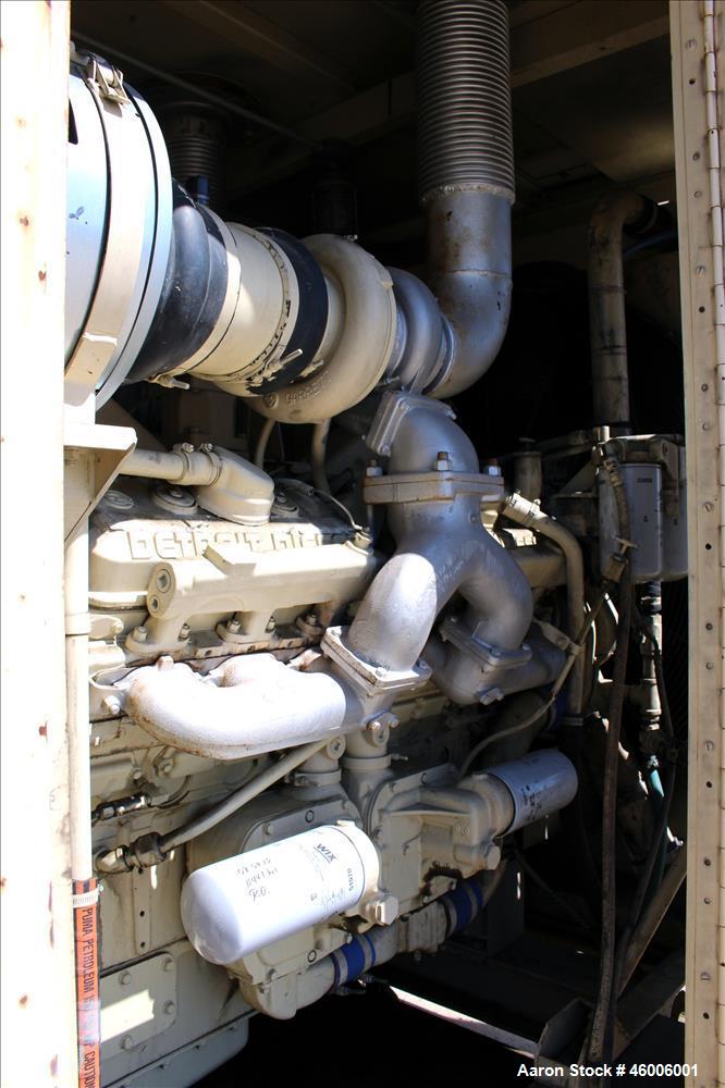 Used Kohler/Detroit Diesel 600 kW standby (545 kW prime) diesel generator set, model 600ROZD, SN-273059. Detroit Diesel 12V-92TA engine rated 947 HP at 1800 RPM, SN-5331. 3/60/277/480V. 1200 Amp main...