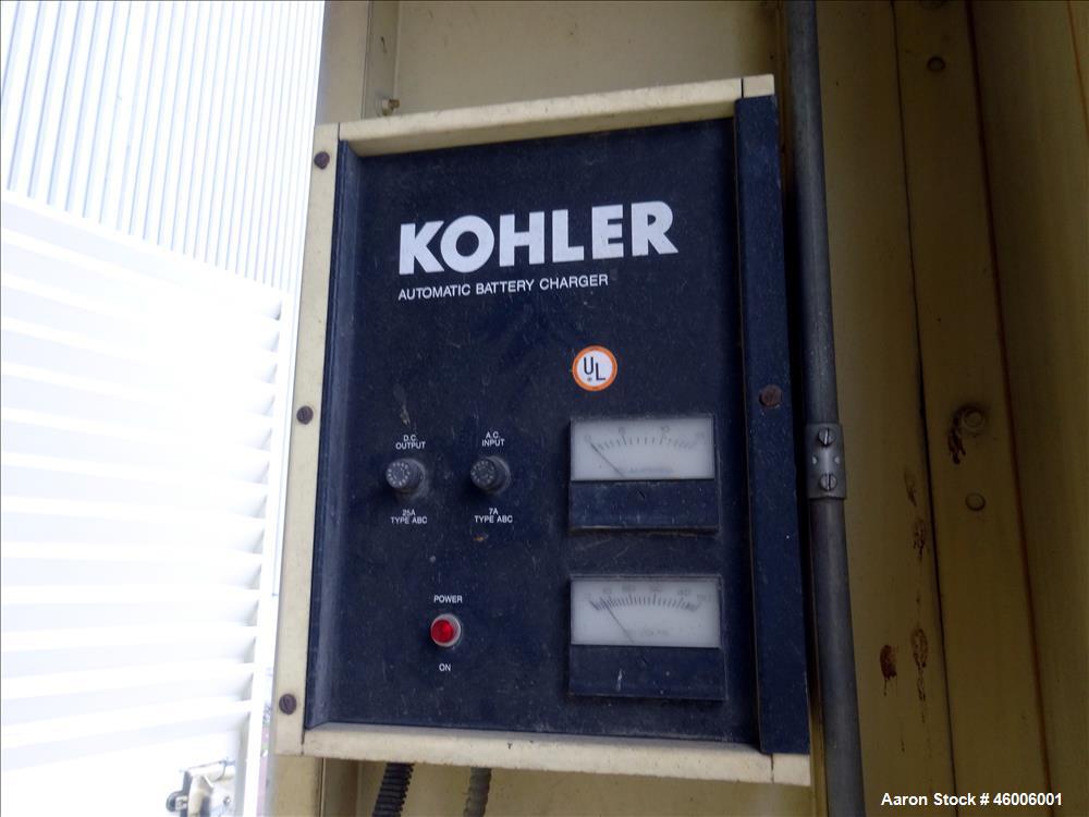 Used Kohler/Detroit Diesel 600 kW standby (545 kW prime) diesel generator set, model 600ROZD, SN-273059. Detroit Diesel 12V-92TA engine rated 947 HP at 1800 RPM, SN-5331. 3/60/277/480V. 1200 Amp main...