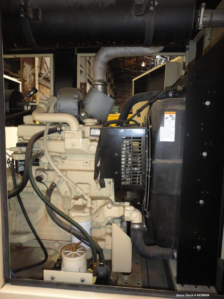 Used Kohler 62 kW standby (57 kW prime) diesel generator set, portable / trailer mounted, model 60REOZJB, SN-2131295. John Deere model 4045TF270 engine rated 110 HP @ 1800 RPM, SN-PE4045T608511, emis...
