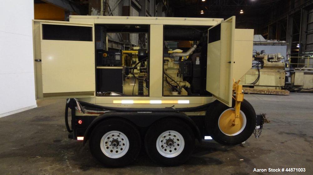 Used Kohler 54 kW Standby (50 kW Prime) Rated Diesel Generator Set, trailer mounted, model 60REOZJB, serial #2002041.  John Deere 4045TF270 engine rated 110 hp @ 1800 rpm, emissions EPA tier 2 certif...