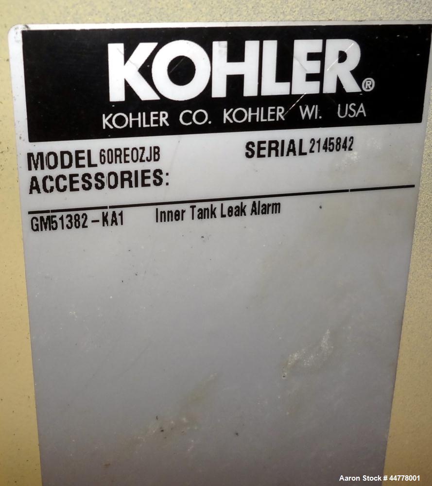 Used Kohler / John Deere 58 kW diesel generator, model 60REOZJB. John Deere 404