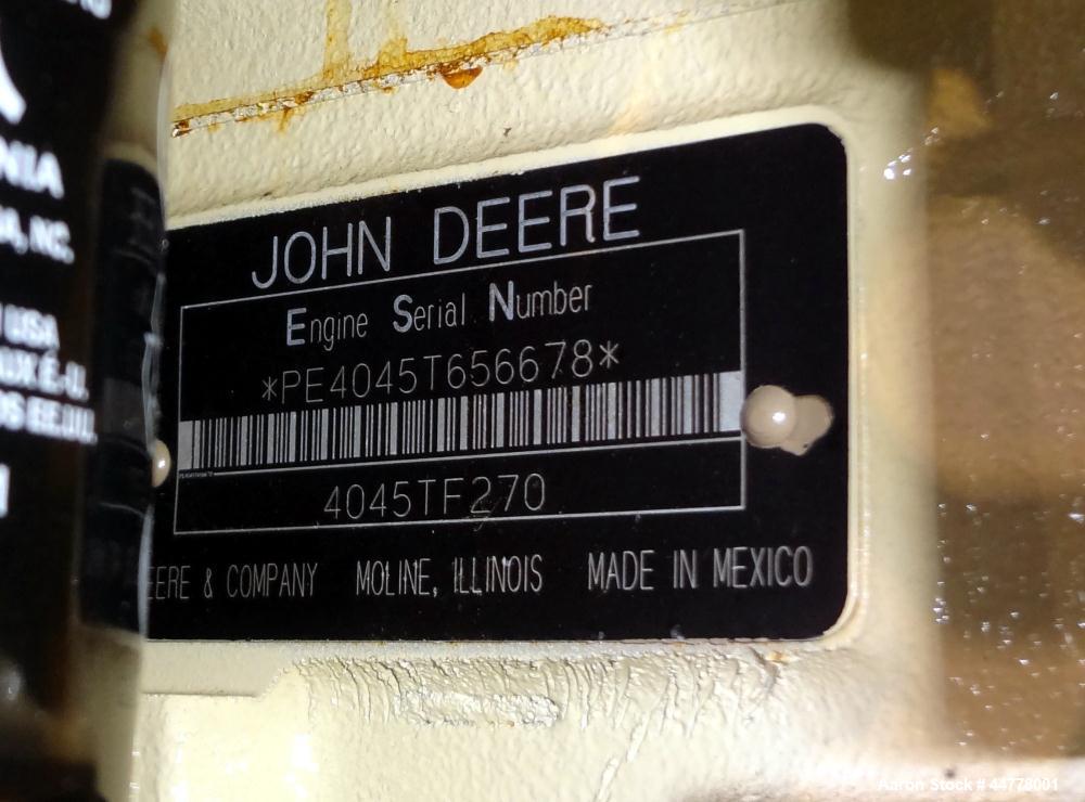 Used Kohler / John Deere 58 kW diesel generator, model 60REOZJB. John Deere 404