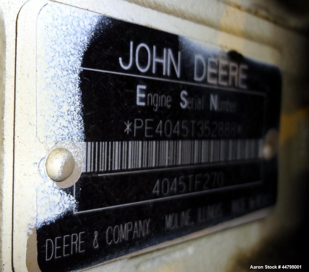 Used Kohler 54 kW Standby (50 kW Prime) Rated Diesel Generator Set, trailer mounted, model 60REOZJB, serial #0793326.  John Deere 4045TF270 engine rated 110 hp @ 1800 rpm, emissions EPA tier 2 certif...