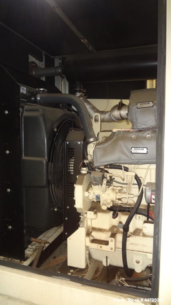Used Kohler 54 kW Standby (50 kW Prime) Rated Diesel Generator Set, trailer mounted, model 60REOZJB, serial #0793326.  John Deere 4045TF270 engine rated 110 hp @ 1800 rpm, emissions EPA tier 2 certif...