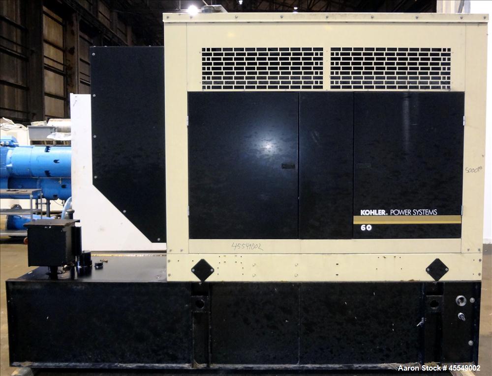 Used Kohler / John Deere 58 kW diesel generator, model 60REOZJB. John Deere 404