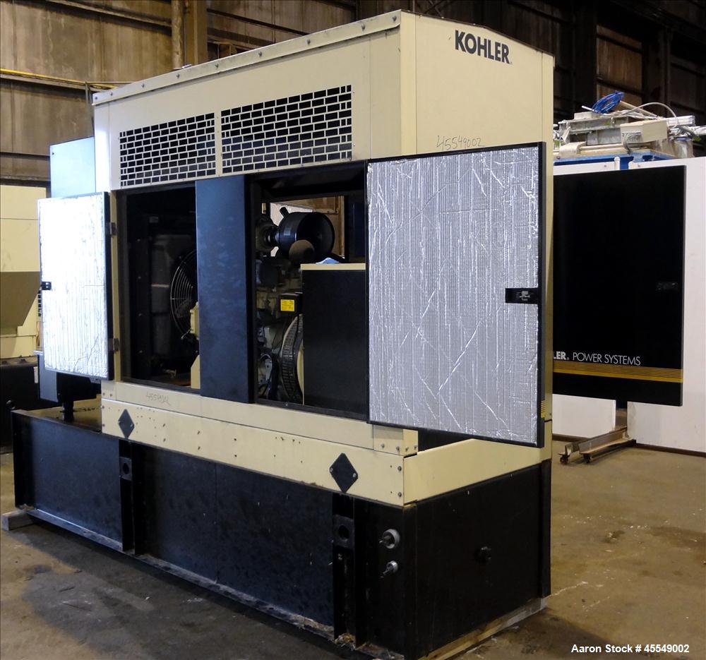 Used Kohler / John Deere 58 kW diesel generator, model 60REOZJB. John Deere 404