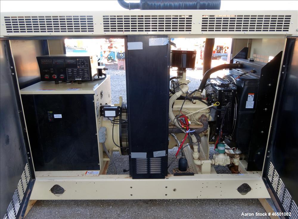 Used Kohler 57 kW  natural gas generator, model 60RZG. GM 5.7L engine.