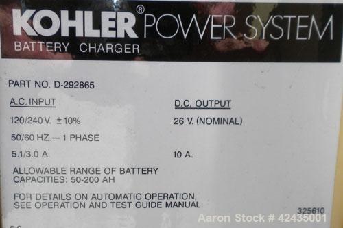 Used Kohler 750 kW Diesel Generator Set. Kohler model 750R0ZD, serial #386319. Detroit Diesel 16V-92TA engine rated 1170 hp @ 1800 rpm. 3/60/277-480V. 800 Amp and 225 Amp circuit breaker, battery cha...