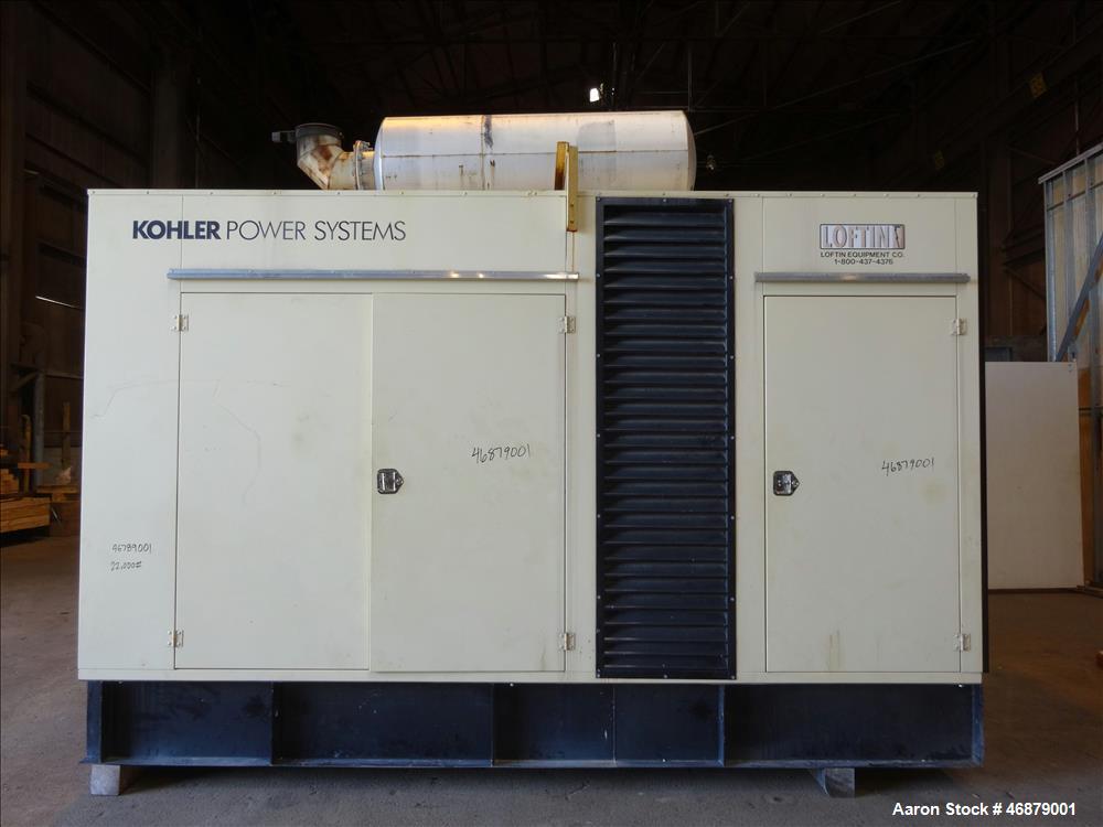Used- Kohler 750 kW diesel generator set.
Detroit Diesel / MTU 12V2000 G81