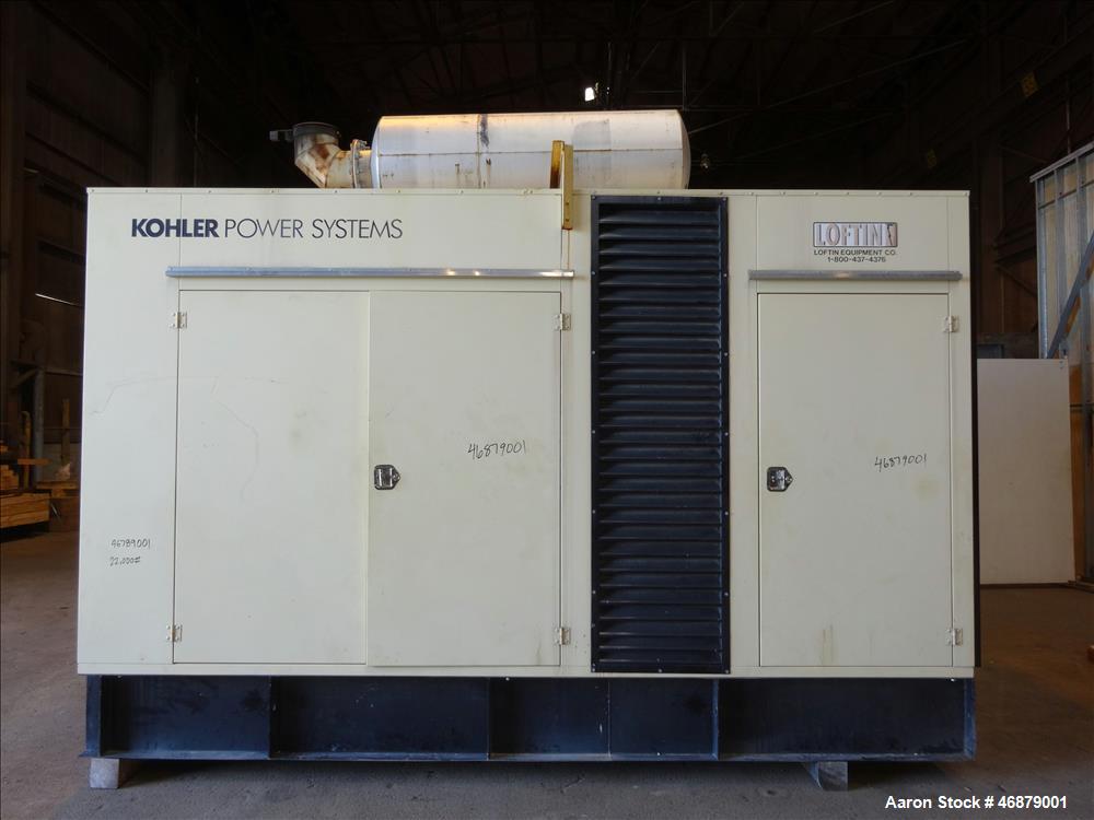 Used Kohler 750 kW diesel generator set.
Detroit Diesel / MTU 12V2000 G81