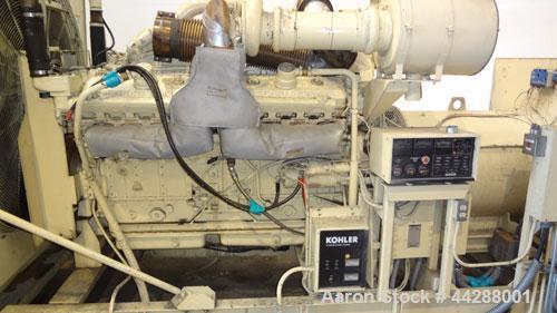 Used Kohler 800 kW diesel generator, model 800ROZD71. Detroit Diesel 16V-92TA e