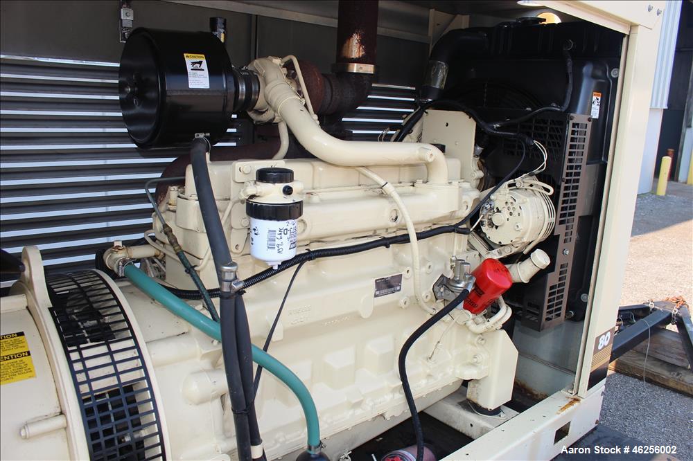Used Kohler / John Deere 80 kW portable / trailered generator. John Deere 6059T