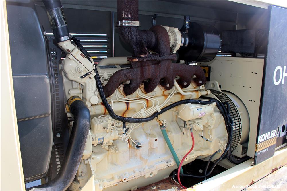 Used Kohler / John Deere 80 kW portable / trailered generator. John Deere 6059T