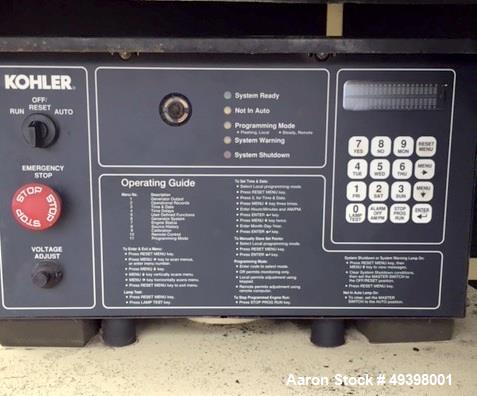 Used Kohler 94kW Standby Diesel Generator Set, Model 80R0ZJ
