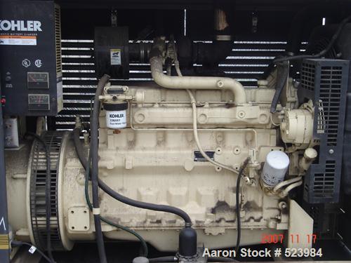 USED: Kohler 80 kW fast response diesel generator, model 80ROZJ.3/60/277-480V, 1800 rpm, 12 lead reconnectable. John Deere dieselengine, model CD6059T368922, weatherproof enclosure, 200 gallonsub-bas...
