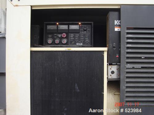 USED: Kohler 80 kW fast response diesel generator, model 80ROZJ.3/60/277-480V, 1800 rpm, 12 lead reconnectable. John Deere dieselengine, model CD6059T368922, weatherproof enclosure, 200 gallonsub-bas...