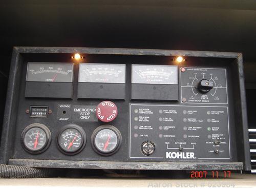 USED: Kohler 80 kW fast response diesel generator, model 80ROZJ.3/60/277-480V, 1800 rpm, 12 lead reconnectable. John Deere dieselengine, model CD6059T368922, weatherproof enclosure, 200 gallonsub-bas...