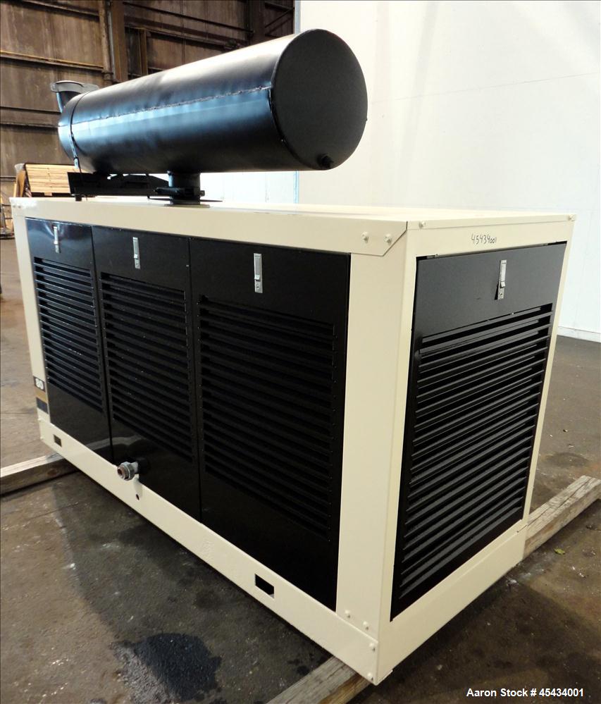 Used Kohler 80 kW Standby Natural Gas Generator Set, Model 80RZ72, Serial #388591. Ford LSG 875 engine rated 132 hp @ 1800 rpm, serial #07533 A-04-RH. 3/60/480V. Mainline circuit breaker. Coolant hea...