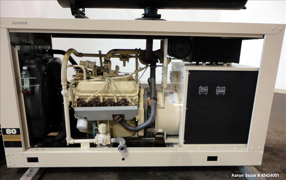 Used- Kohler 80 kW Standby Natural Gas Generator Set, Model 80RZ72, Serial #388591. Ford LSG 875 engine rated 132 hp @ 1800 ...