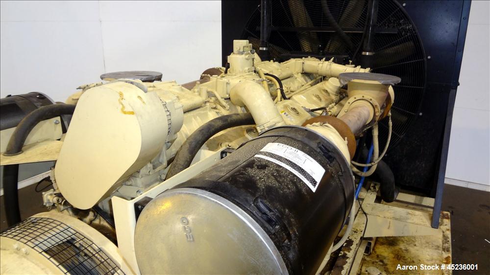Used Kohler 825 kW standby diesel generator set, model 900ROZD, SN-384623. Detroit Diesel 24V-71TA engine rated 1550 HP at 1800 RPM, 3/60/277-480V with PMG (permanent magnet generator) 1600 Amp mainl...