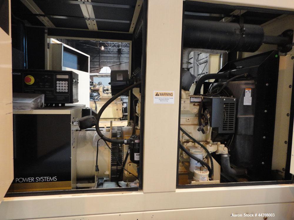 Used John Deere / Kohler 55 kW standby (50 kW prime) diesel generator set, portable / trailer mounted, model 50REOZJB, SN-2146208.  John Deere model 4045TF270 engine rated 110 HP at 1800 RPM, SN-PE40...