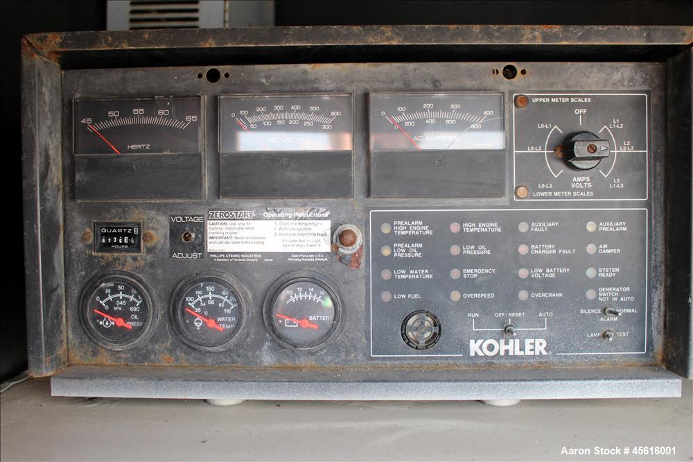 Used 180 kW Kohler Generator, Model KOHU180KWA