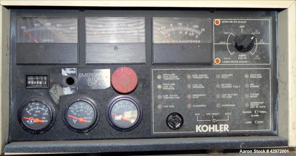Used Cummins/Kohler 750kW Standby Diesel Generator Set, Model 750ROZ71