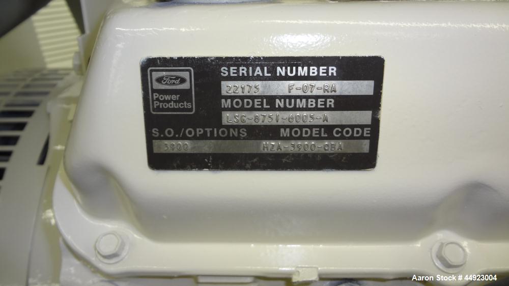 Used Kohler 70kW Standby Natural Gas Generator Set.  Ford model LSC-8751-6005-A engine, serial #22175 F-07-RA. 3/60/240V reconnectable to other voltages.  Weather enclosure.  1393 Hours.  Passed load...