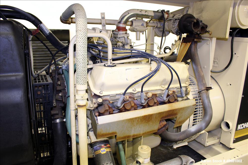 Used Kohler 100 kW natural gas generator. Ford LSG-875 engine.